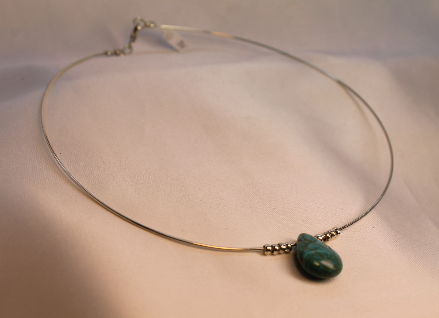 Μενταγιόν Χειροποίητο από ασήμι, με ενεργειακή ορυκτή πέτρα Τιρκουάζ, Μοντέρνο σχέδιο (ME0247)